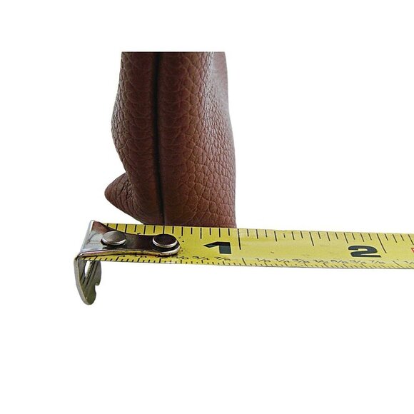 NEW Vegan Leather Belt Loop Latch Wristlet Pouch Wallet Tan Toffee Snap Closure - Picture 7 of 9